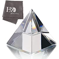 H&amp-D HYALINE &amp- DORA - Pisapapapeles de cristal transparente con caja de regalo
